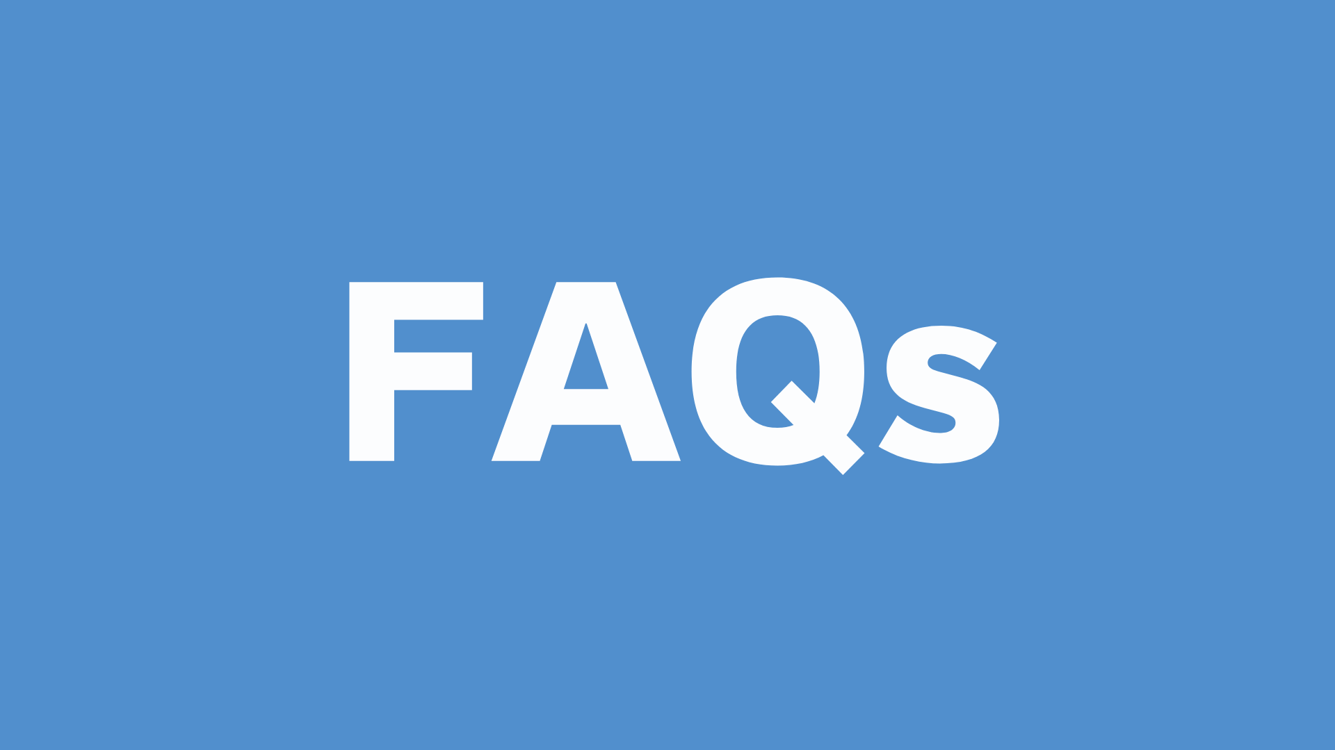 FAQs (3)